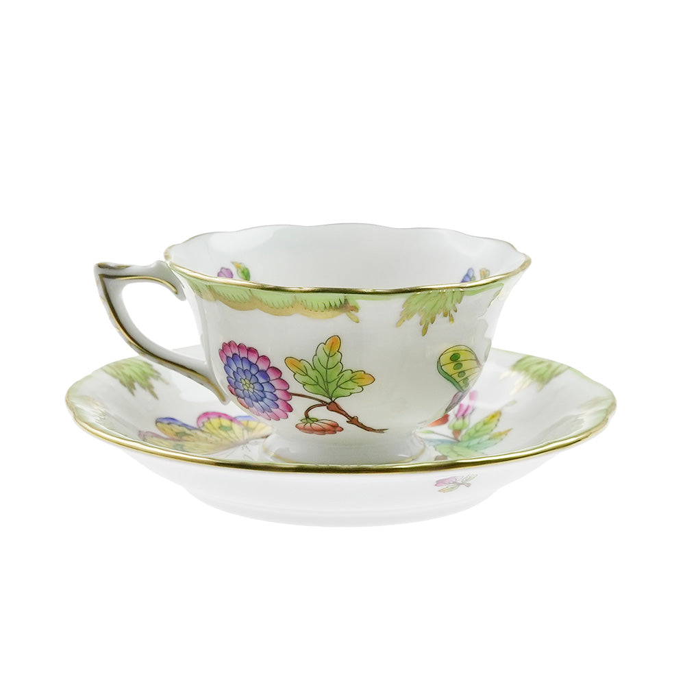 ヘレンド (HEREND) VBO ヴィクトリアブーケ モカ カップ&ソーサー 735