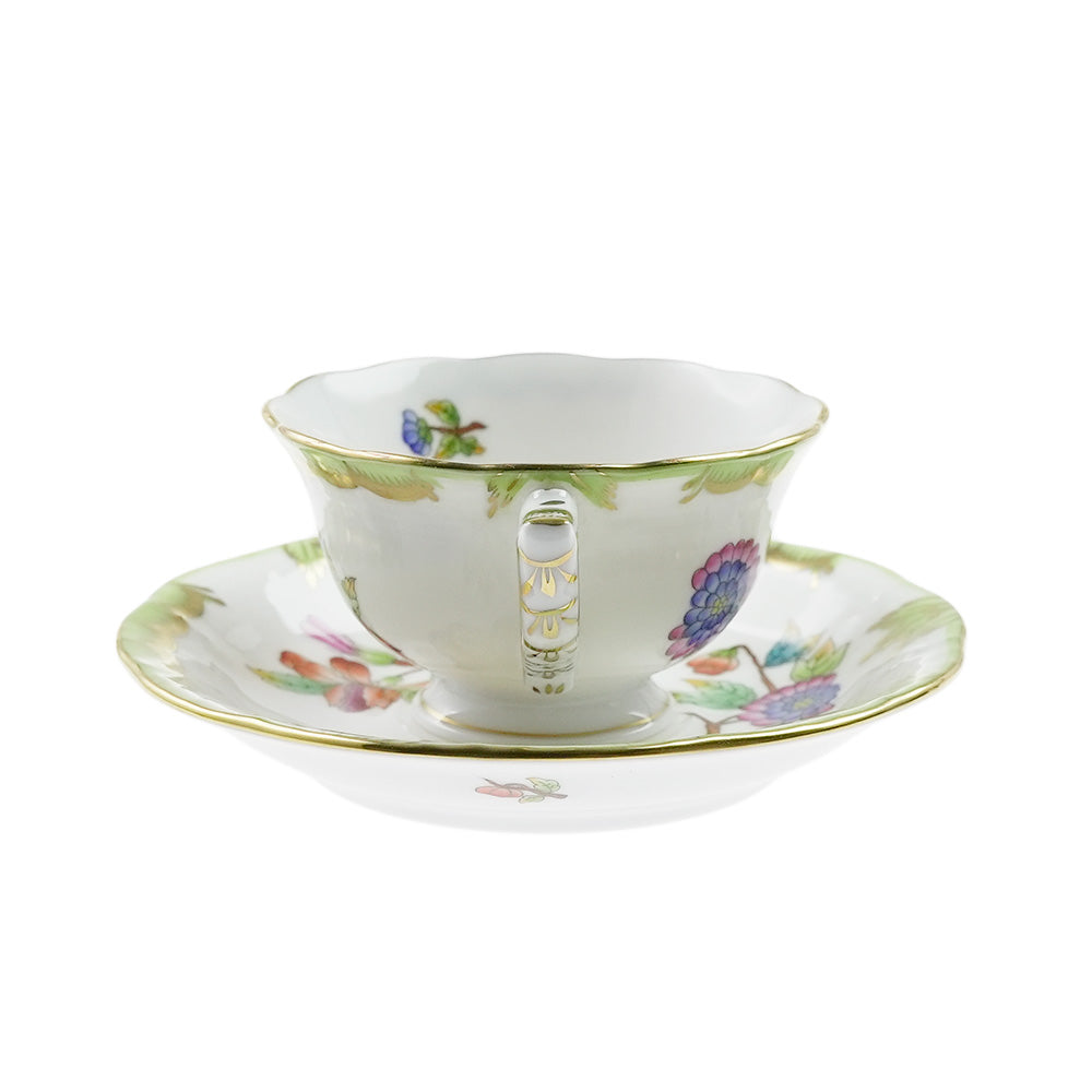 ヘレンド (HEREND) VBO ヴィクトリアブーケ モカ カップ&ソーサー 735