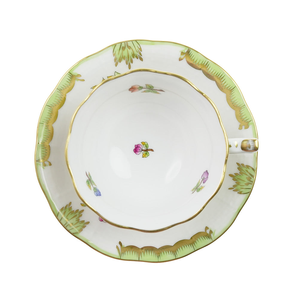 ヘレンド (HEREND) VBO ヴィクトリアブーケ モカ カップ&ソーサー 735