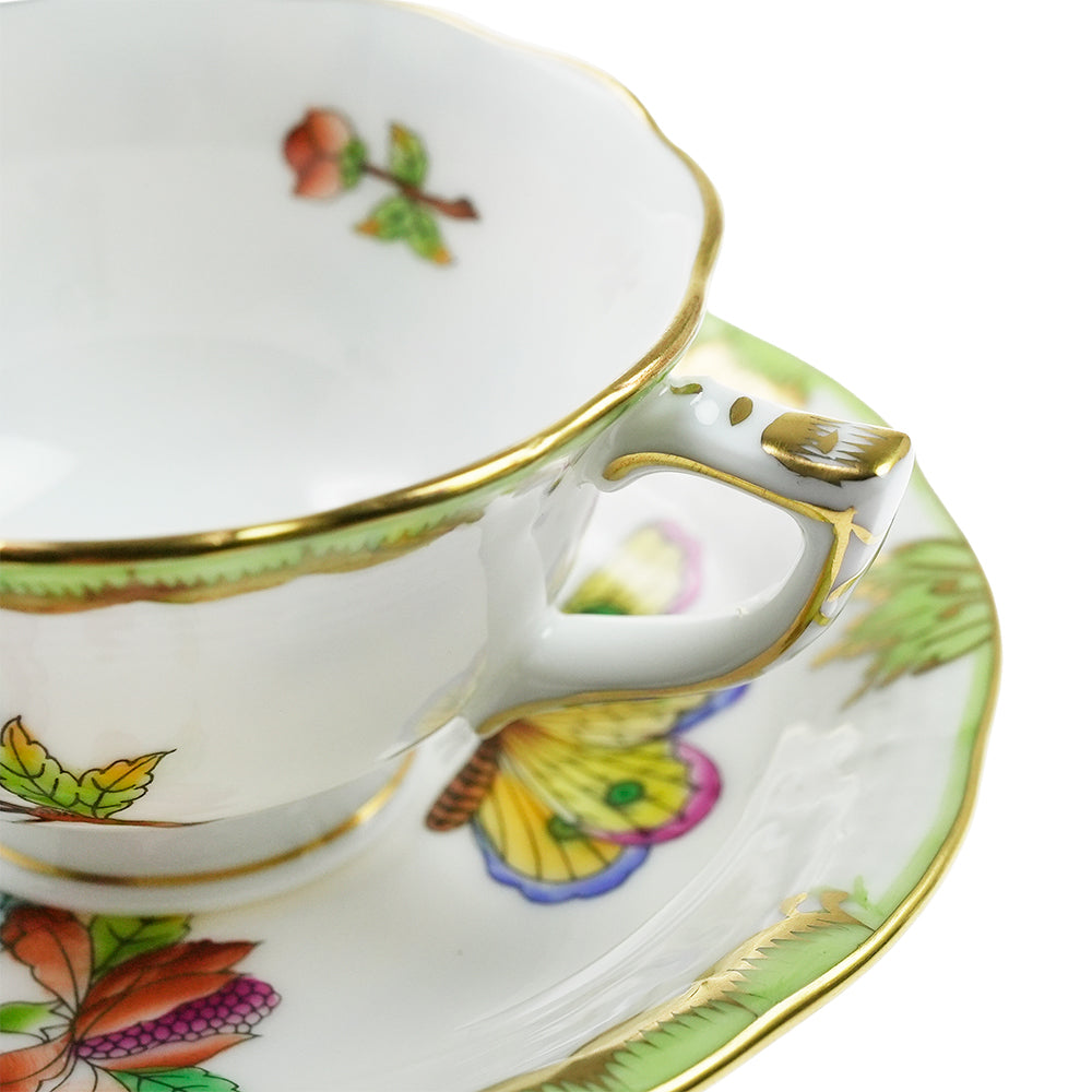 ヘレンド (HEREND) VBO ヴィクトリアブーケ モカ カップ&ソーサー 735