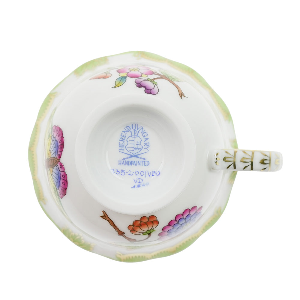 ヘレンド (HEREND) VBO ヴィクトリアブーケ モカ カップ&ソーサー 735