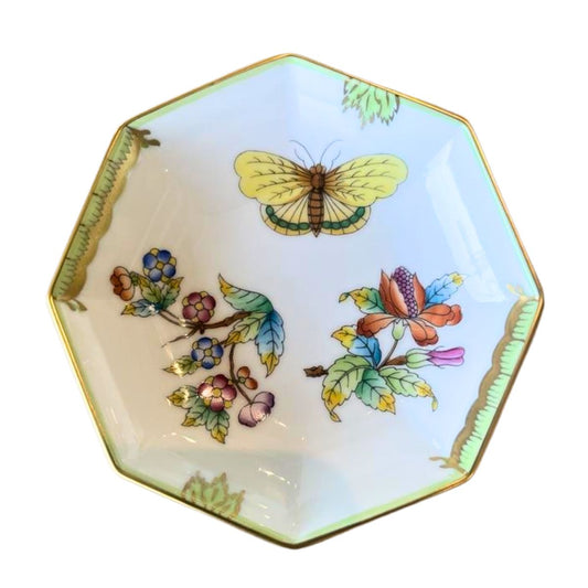 ヘレンド (HEREND) VBO ヴィクトリアブーケ オクタゴナルソーサー 4307