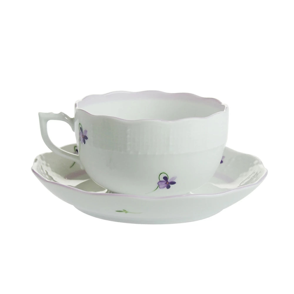 ヘレンド (HEREND) バイオレット VIOLETL ティーカップ&ソーサー 724