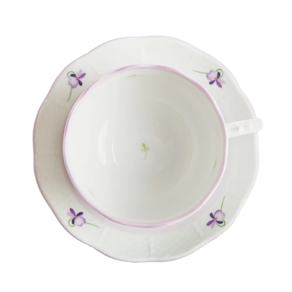 ヘレンド (HEREND) バイオレット VIOLETL ティーカップ&ソーサー 724