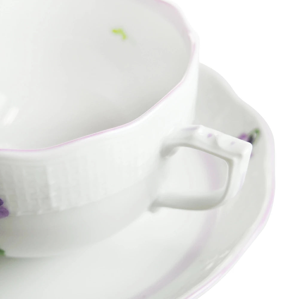 ヘレンド (HEREND) バイオレット VIOLETL ティーカップ&ソーサー 724