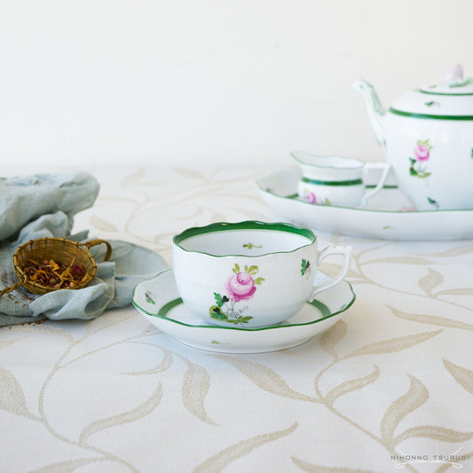 ヘレンド (HEREND) VRH ウィーンのバラ ティーカップ＆ソーサー 724