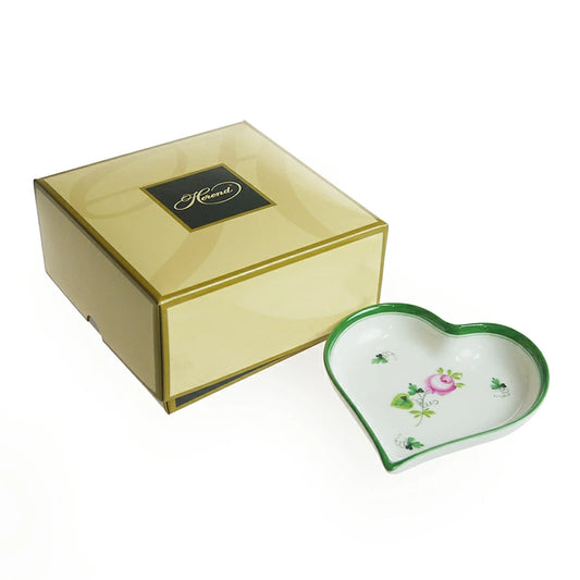 ヘレンド (HEREND) VRH ウィーンのバラ ハート型小皿 7703