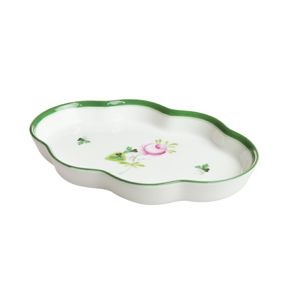 ヘレンド (HEREND) VRH ウィーンのバラ ウェーブディッシュ 7705