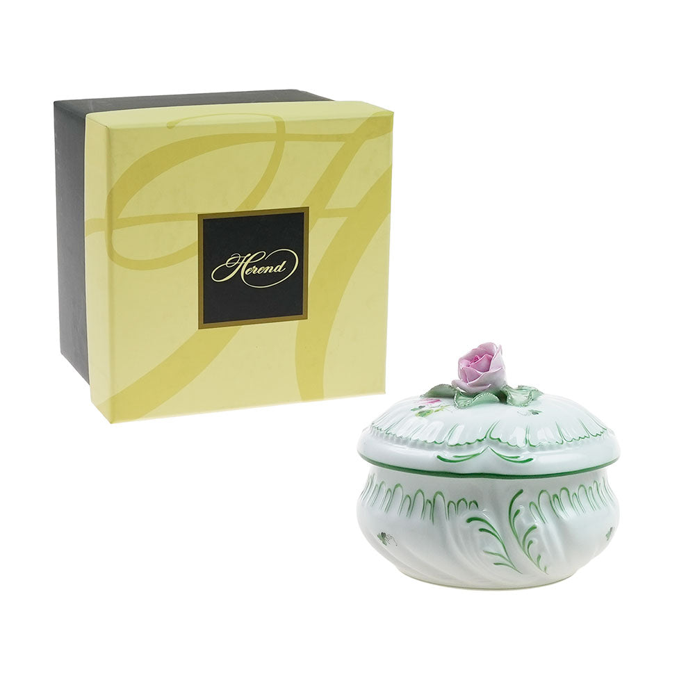 ヘレンド (HEREND) VRHウィーンのバラ ラウンドボックス 12cm 6035