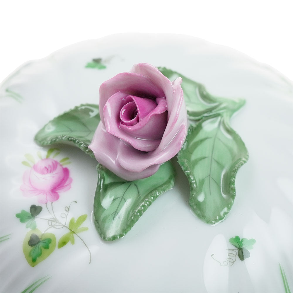 ヘレンド (HEREND) VRHウィーンのバラ ラウンドボックス 12cm 6035