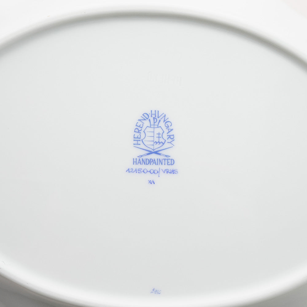 ヘレンド (HEREND) VRHS ウィーンのバラ シンプル オーバル 20cm 01215