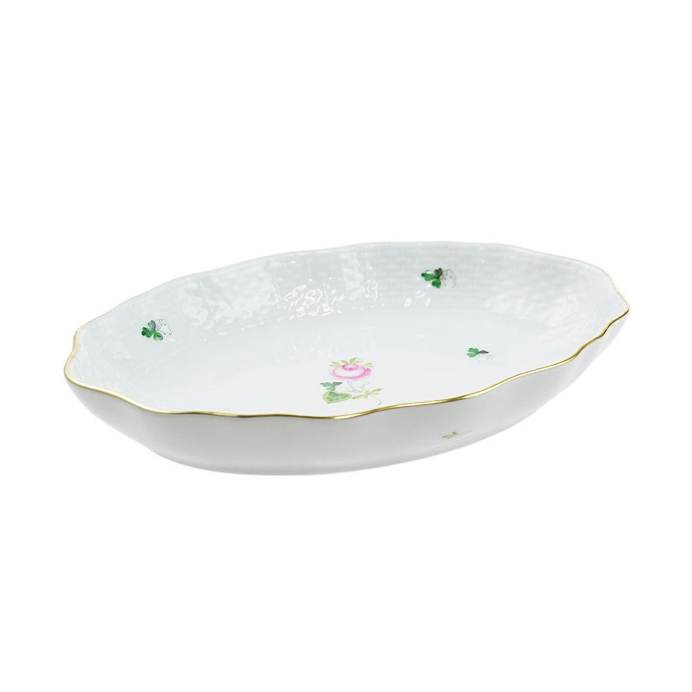 ヘレンド (HEREND) VRHS ウィーンのバラ シンプル オーバル 20cm 01215