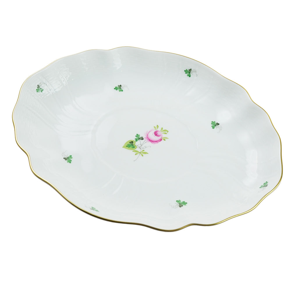 ヘレンド (HEREND) VRHS ウィーンのバラ シンプル オーバル 26cm 1211
