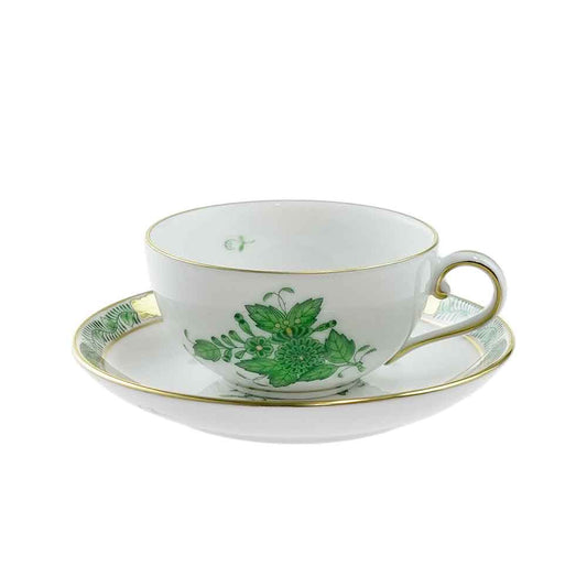 ヘレンド (HEREND) AV アポニーグリーン モカ カップ&ソーサー 02710-0-00