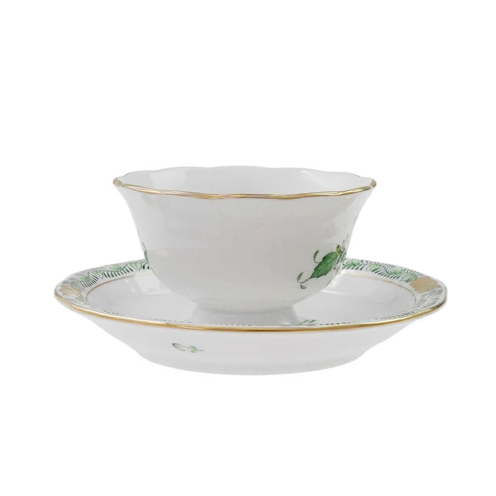 ヘレンド (HEREND) AV アポニーグリーン モカ カップ＆ソーサー 735