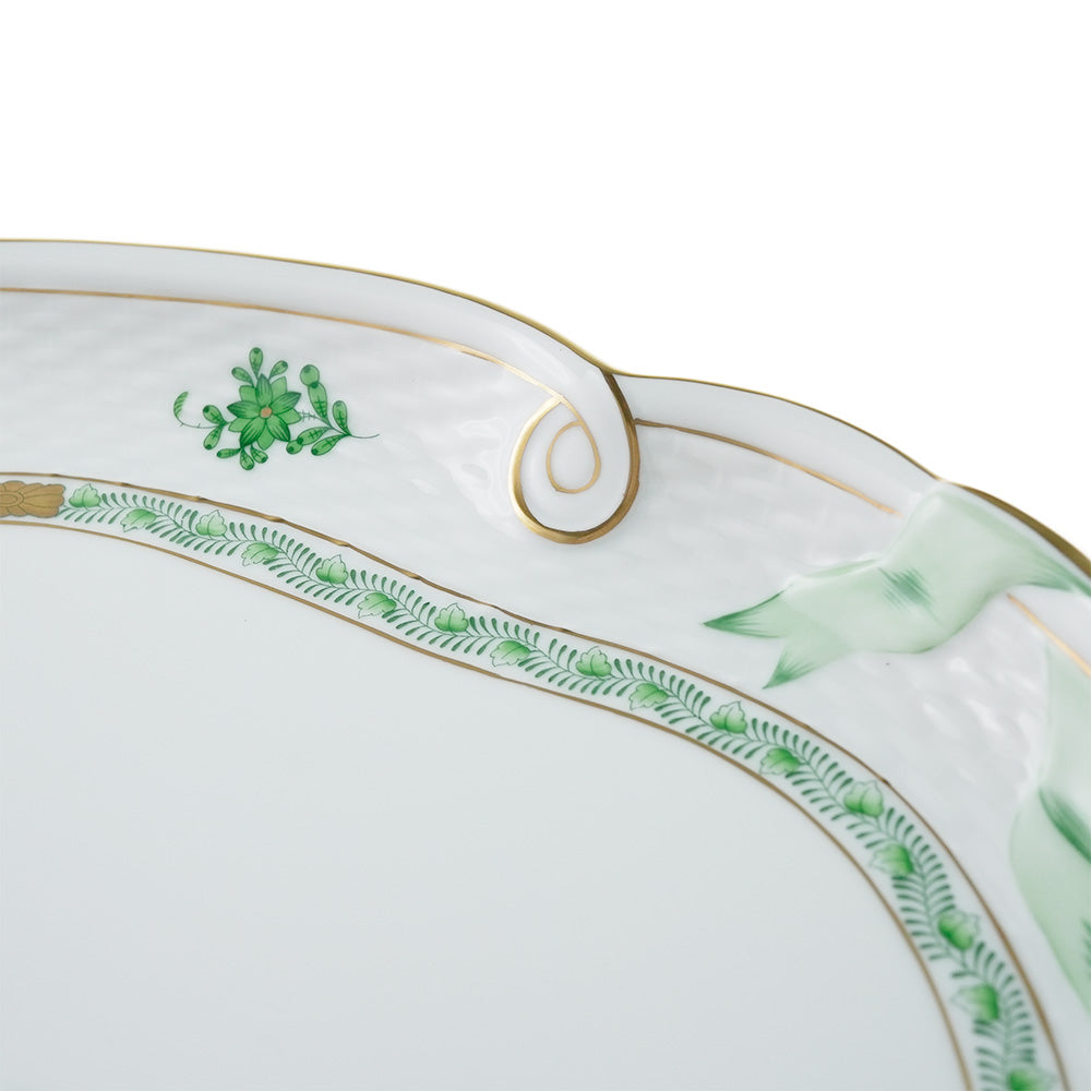 ヘレンド (HEREND) AV アポニーグリーン トレー モカ 400