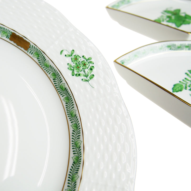 ヘレンド (HEREND) AV アポニーグリーン オードブルセット 441