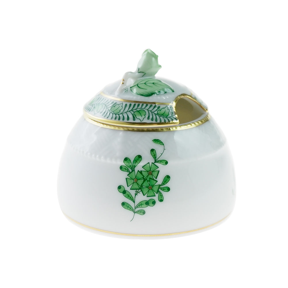 ヘレンド (HEREND) AV アポニーグリーン マスタードポット 243-7-09