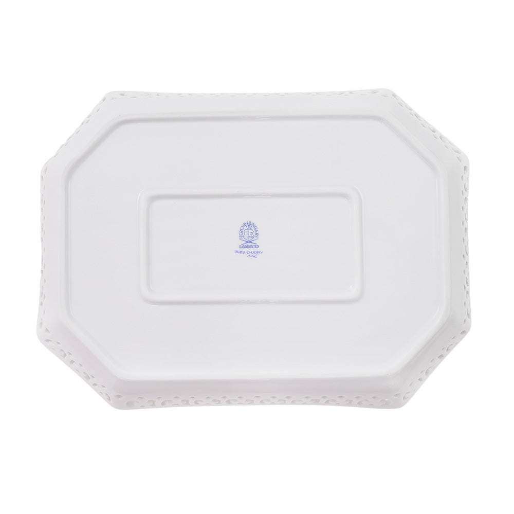 ヘレンド (HEREND) AV アポニーグリーン トレー オープンワーク 31cm 7493