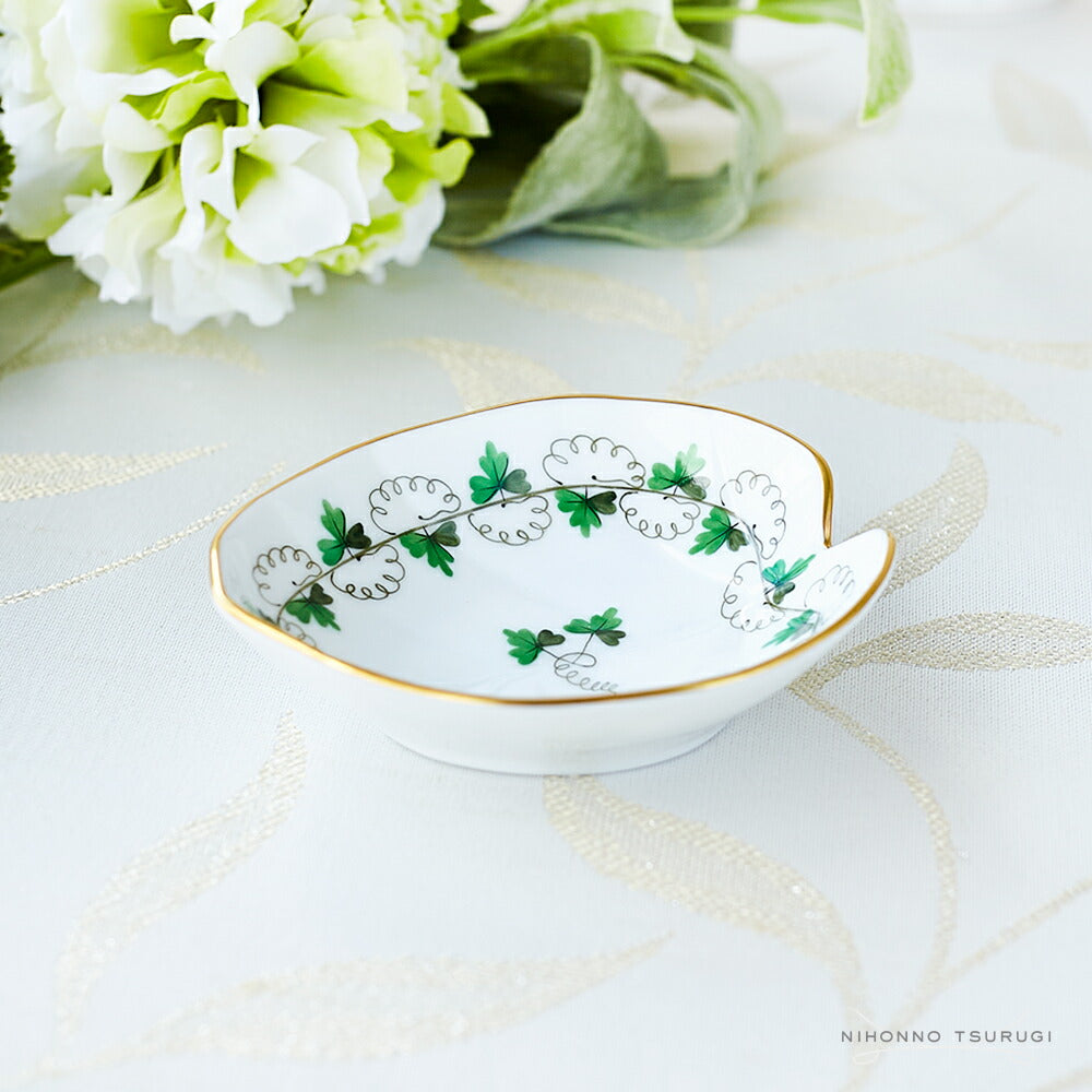 ヘレンド (HEREND) PE パセリ リーフディッシュ 7702
