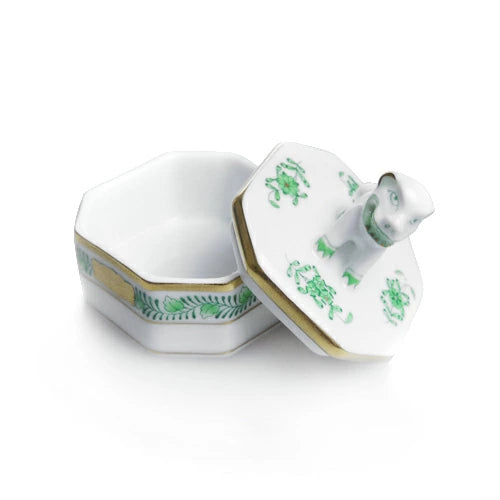 ヘレンド (HEREND) ＡＶ アポニー・グリーン ボンボン入れ ドッグ 6105-27