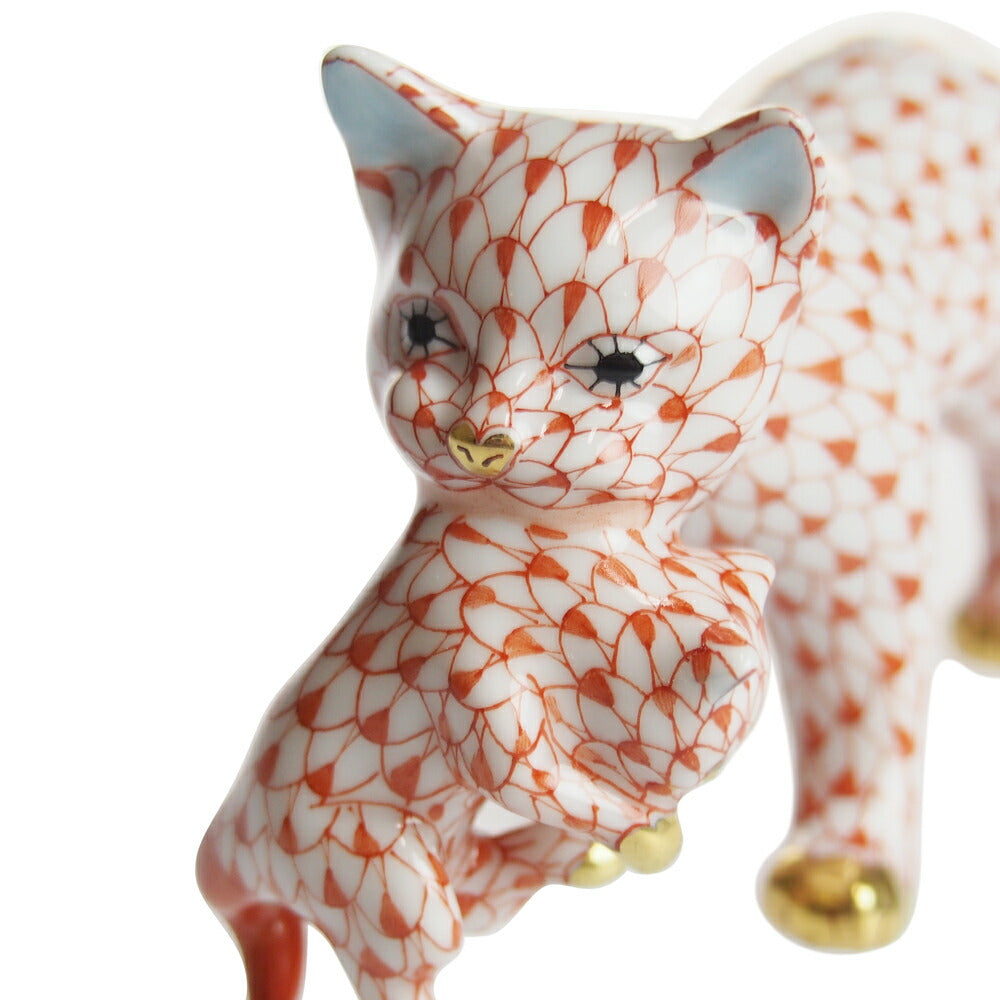 ヘレンド (HEREND) 人形 子猫をくわえた猫 05551