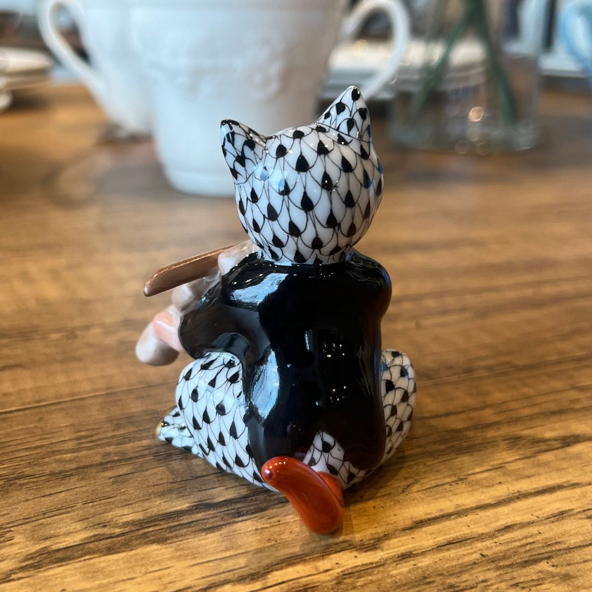 ヘレンド (HEREND) 人形 ヴァイオリンと猫 05087-0-00