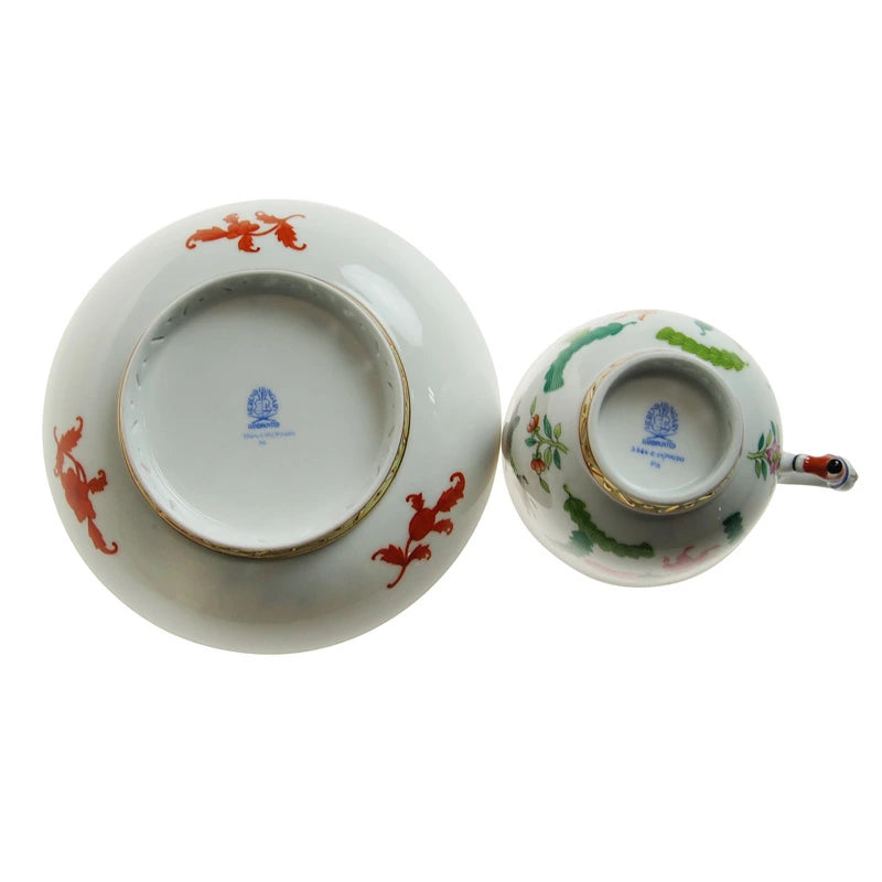 ヘレンド (HEREND) シノワズリ POGDO ティーカップ&ソーサー 3364 マンダリン