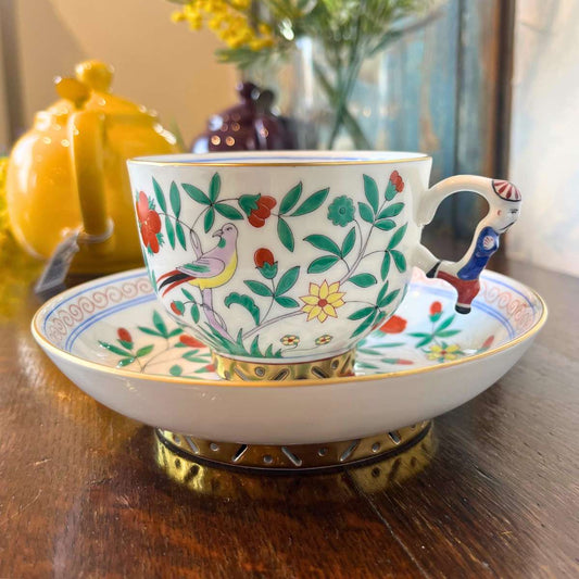 ヘレンド (HEREND) シノワズリ OC 中国の鳥 ティーカップ＆ソーサー マンダリン 3364