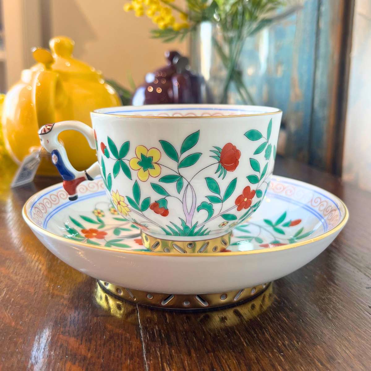 ヘレンド (HEREND) シノワズリ OC 中国の鳥 ティーカップ＆ソーサー マンダリン 3364