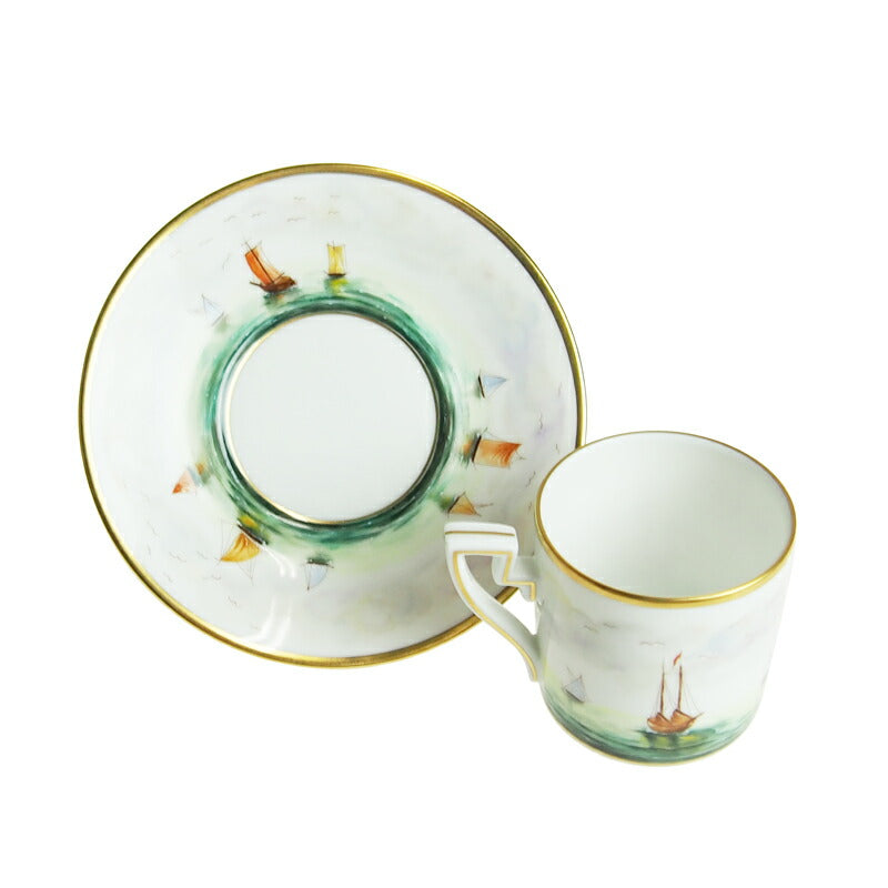 ヘレンド (HEREND) VIT 帆船の航海 コーヒーカップ&ソーサー 2759