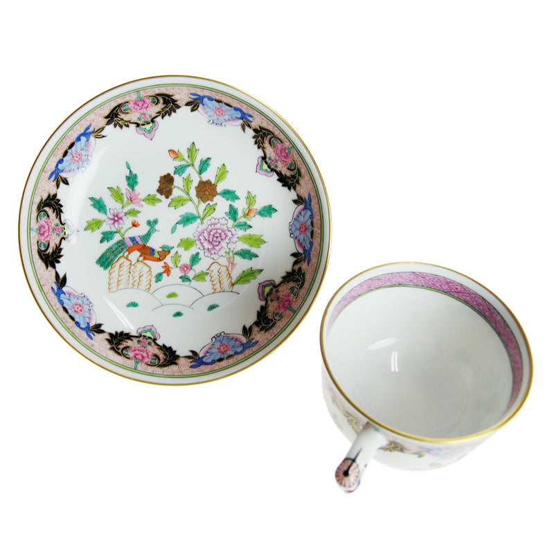 ヘレンド(HEREND)シノワズリ PP 北京の孔雀 ティーカップ＆ソーサー 03364