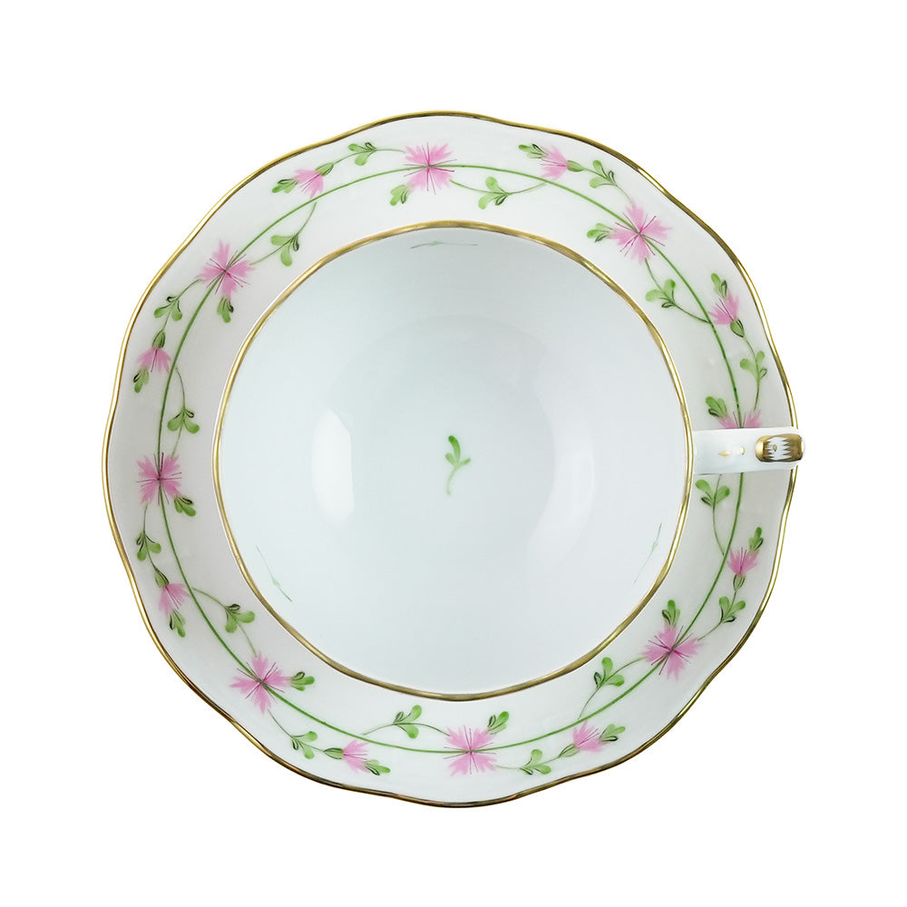 ヘレンド (HEREND) PBGP ピンクガーランド ティーカップ＆ソーサー 724