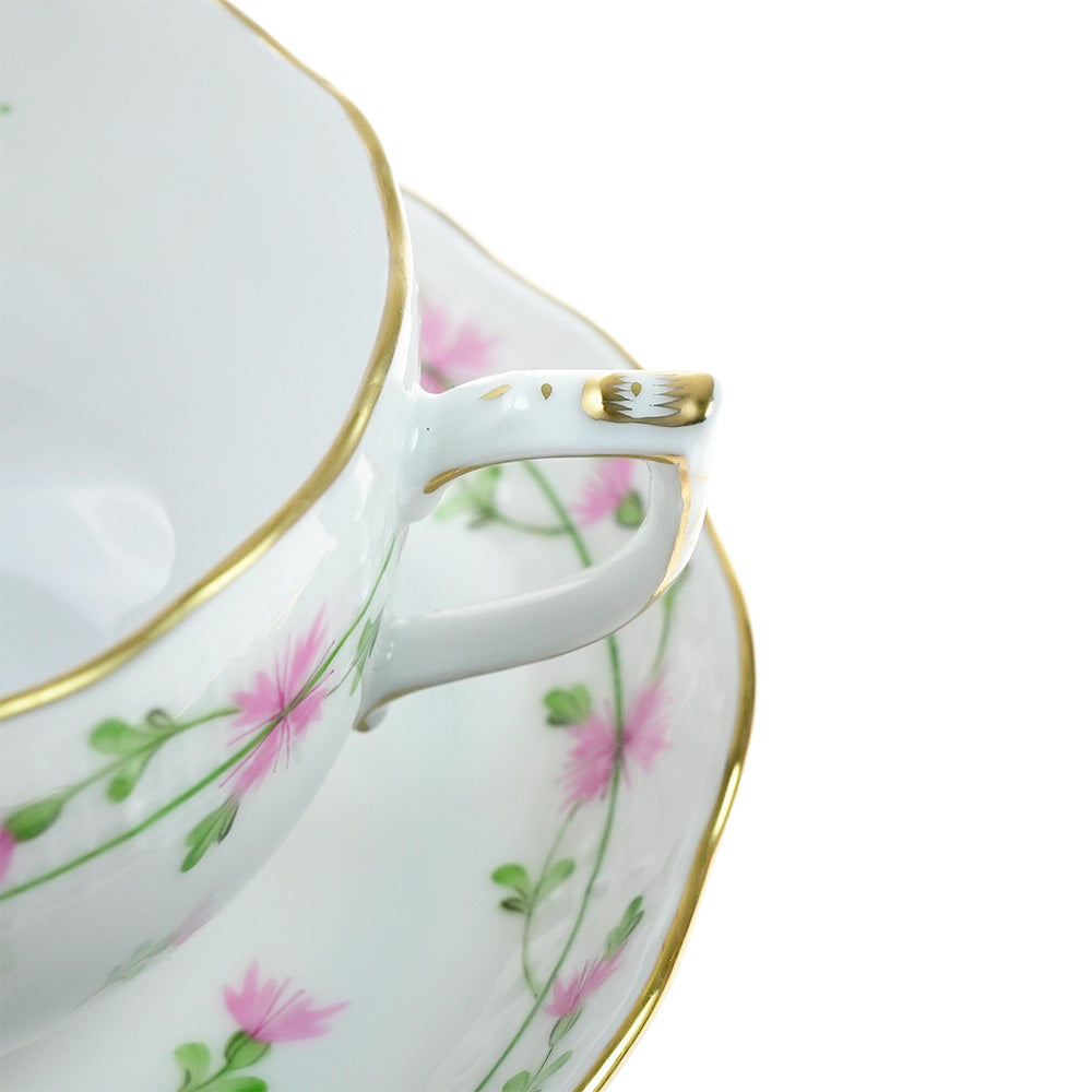 ヘレンド (HEREND) PBGP ピンクガーランド ティーカップ＆ソーサー 724