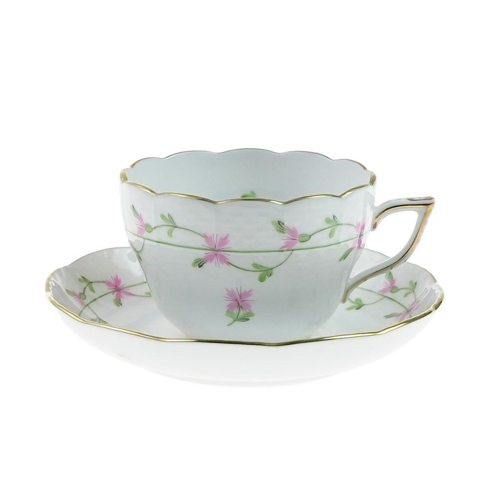 ヘレンド (HEREND) PBGP ピンクガーランド 兼用カップ＆ソーサー 730