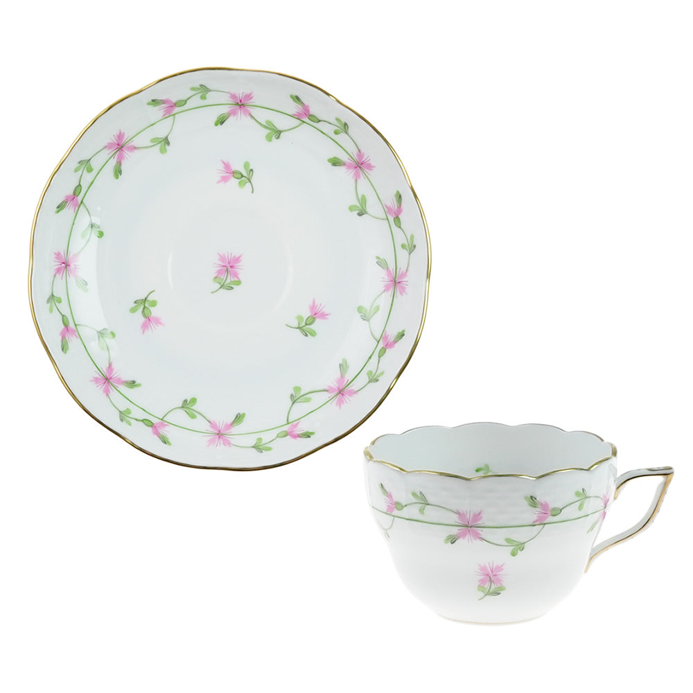 ヘレンド (HEREND) PBGP ピンクガーランド 兼用カップ＆ソーサー 730