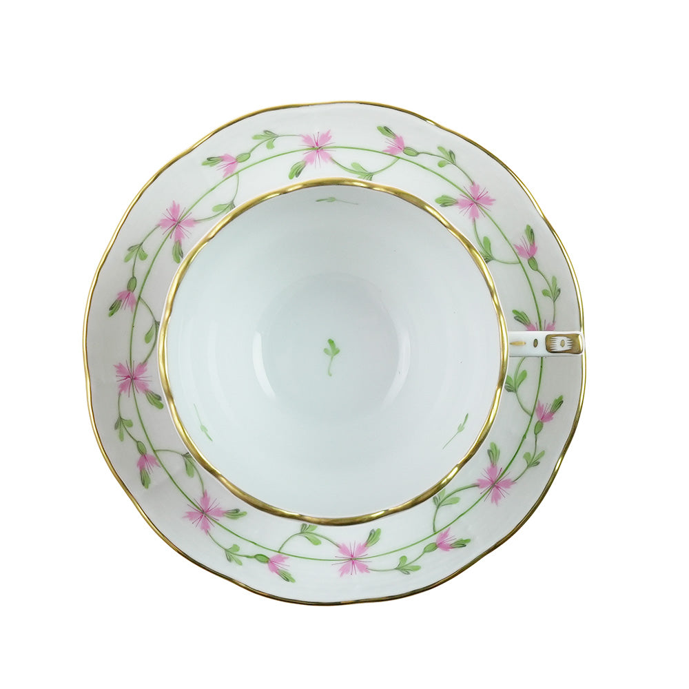 ヘレンド (HEREND) PBGP ピンクガーランド 兼用カップ＆ソーサー 730