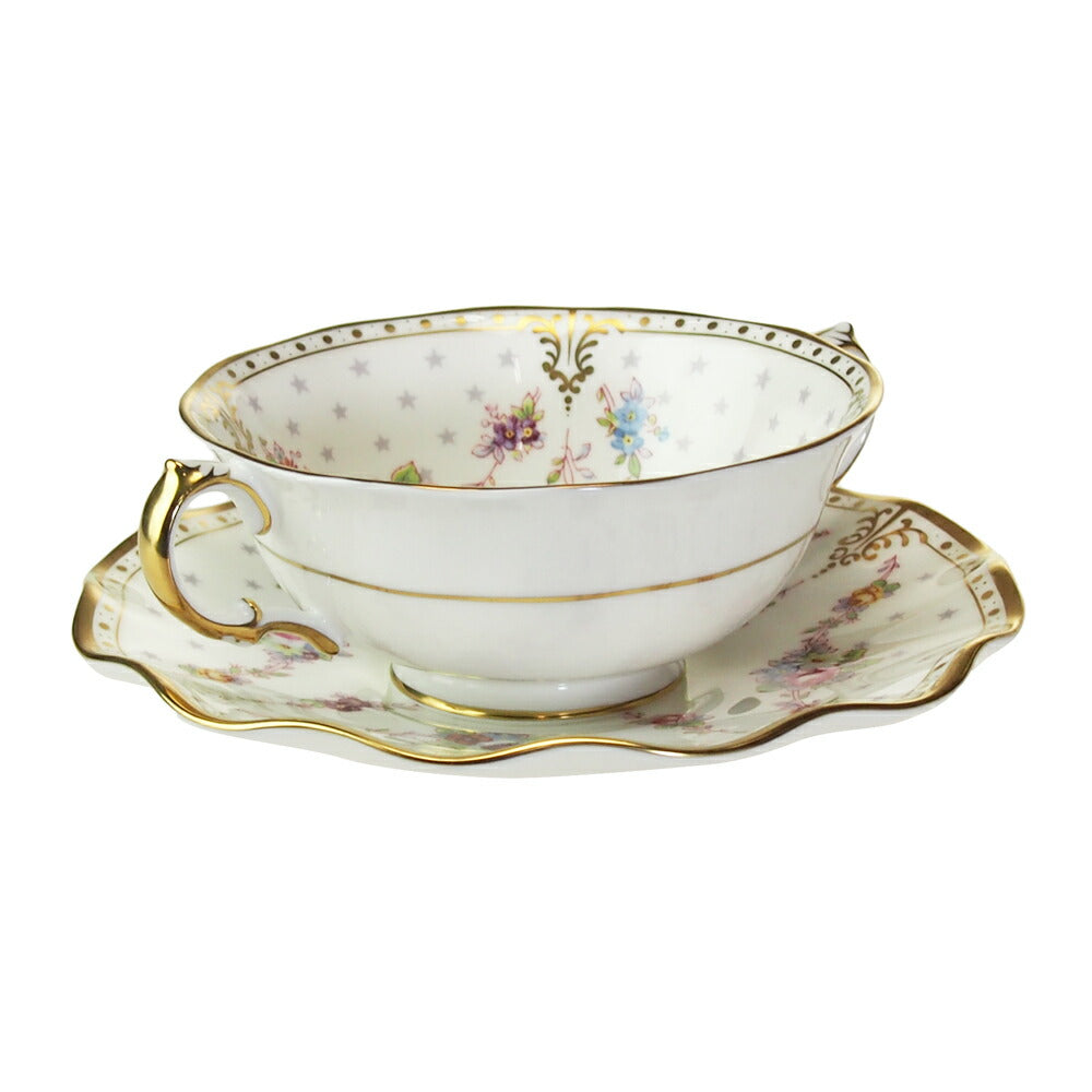 ロイヤルクラウンダービー (ROYAL CROWN DERBY) ロイヤルアントワネット スープカップ&ソーサー