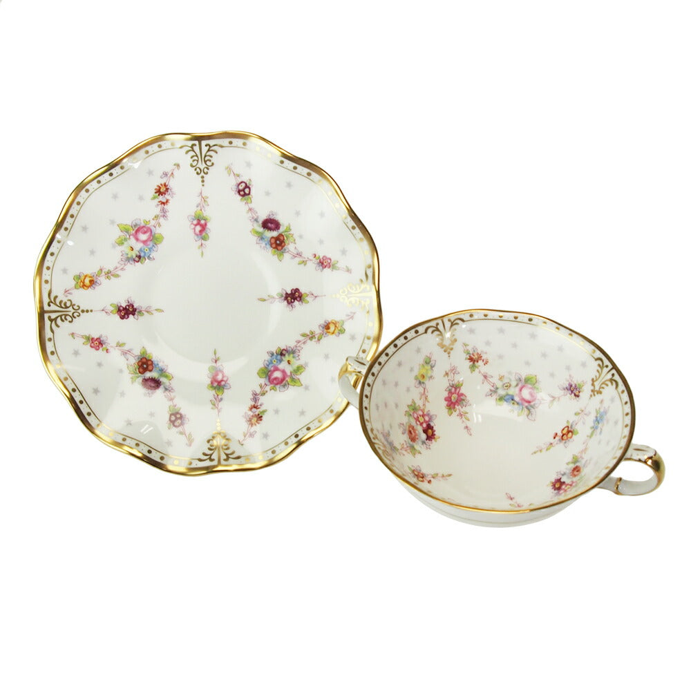 ロイヤルクラウンダービー (ROYAL CROWN DERBY) ロイヤルアントワネット スープカップ&ソーサー