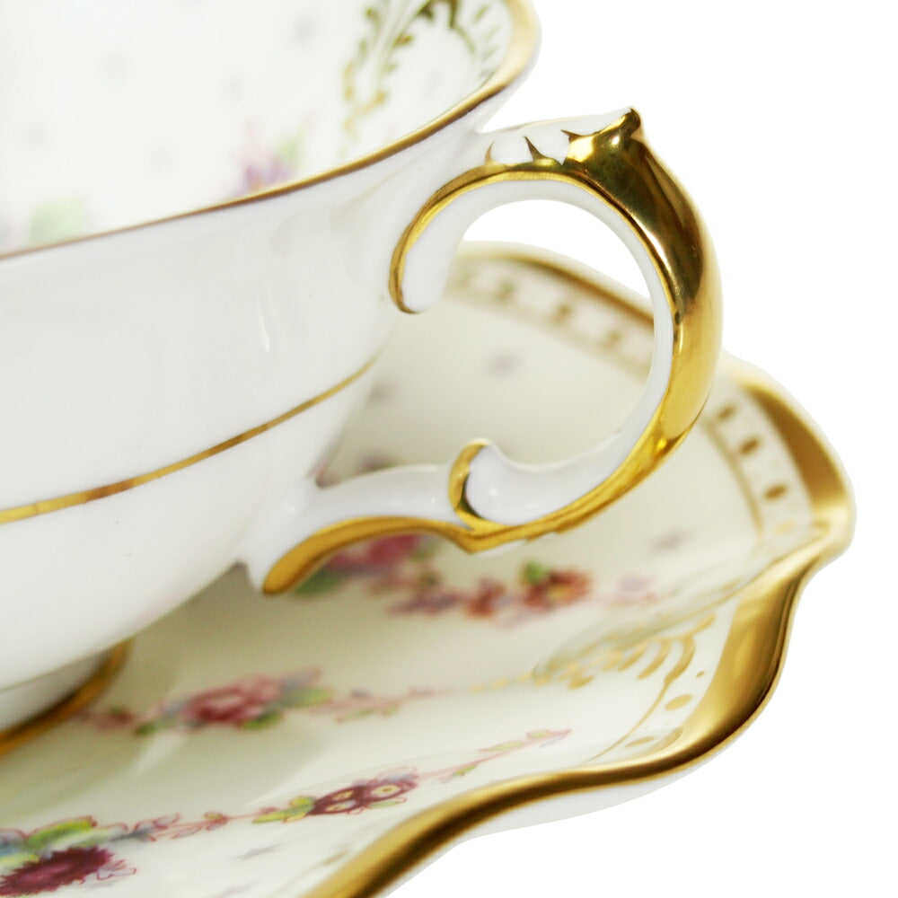 ロイヤルクラウンダービー (ROYAL CROWN DERBY) ロイヤルアントワネット スープカップ&ソーサー