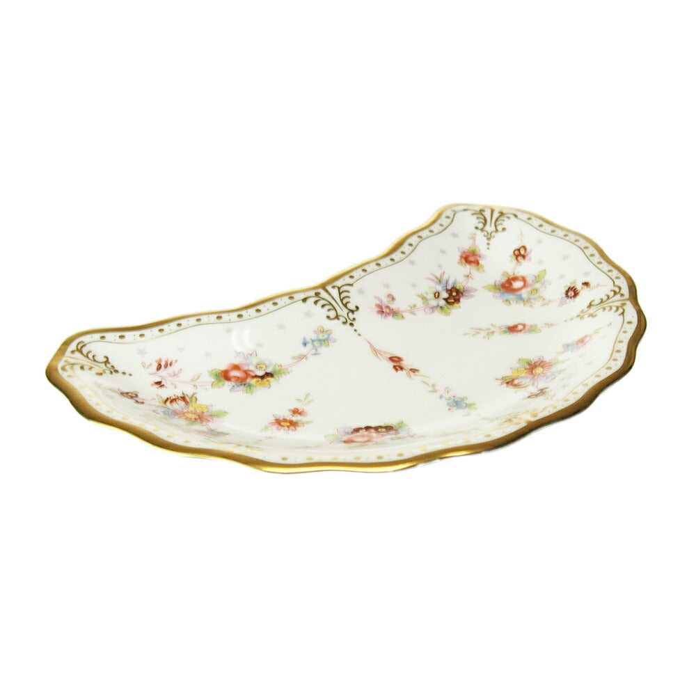 ロイヤルクラウンダービー (ROYAL CROWN DERBY) ロイヤルアントワネット クレセントディッシュ