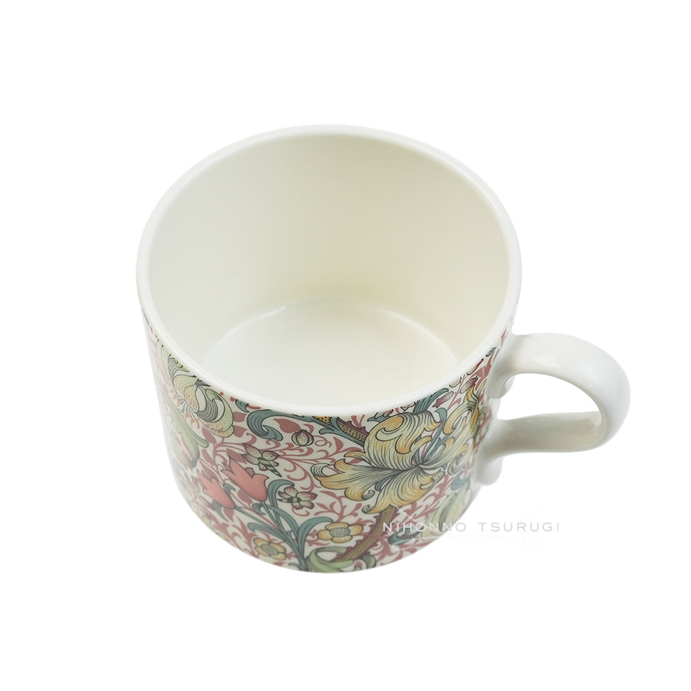 スポード (Spode) ウィリアムモリス ブラックトーン&ゴールデンリリー マグカップ ペアセット