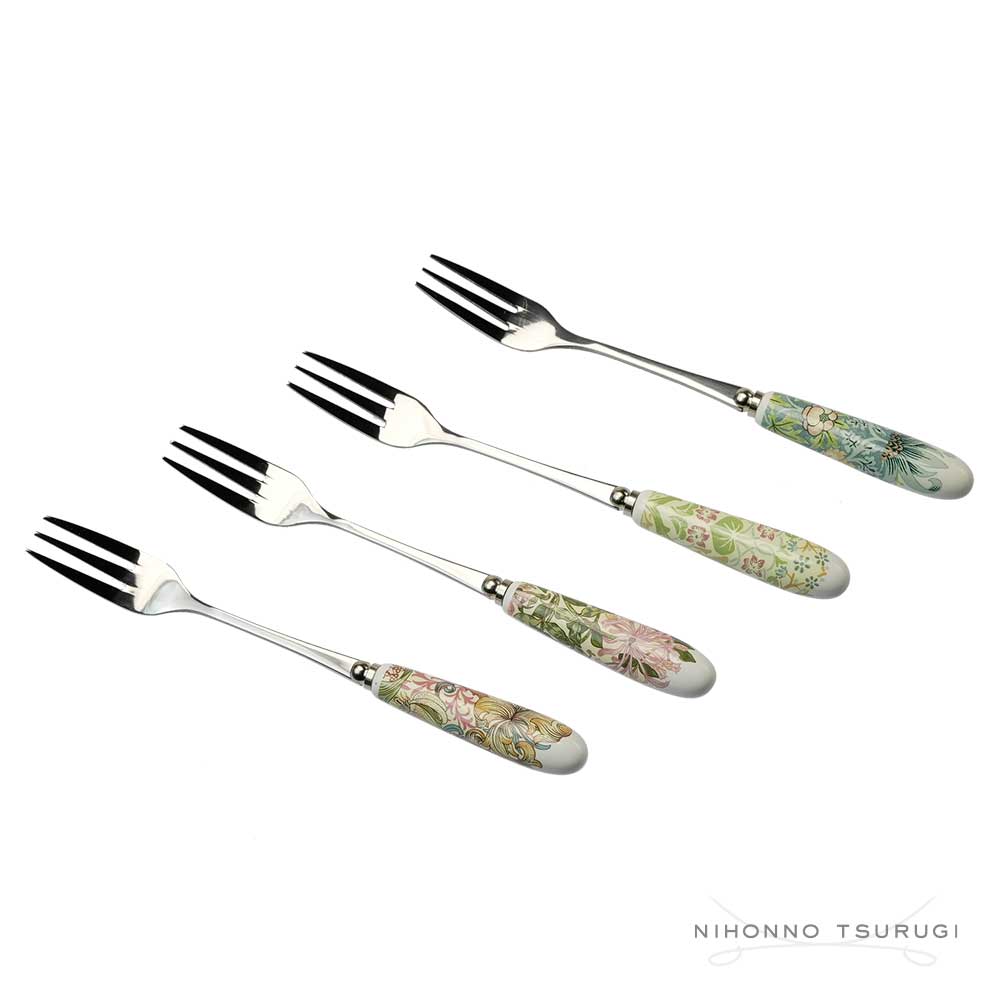 スポード (Spode) ウィリアムモリス ケーキフォーク ４本セット