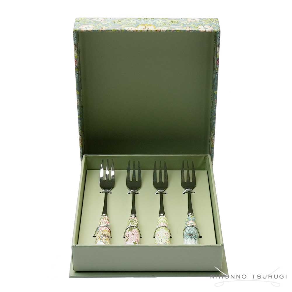 スポード (Spode) ウィリアムモリス ケーキフォーク ４本セット