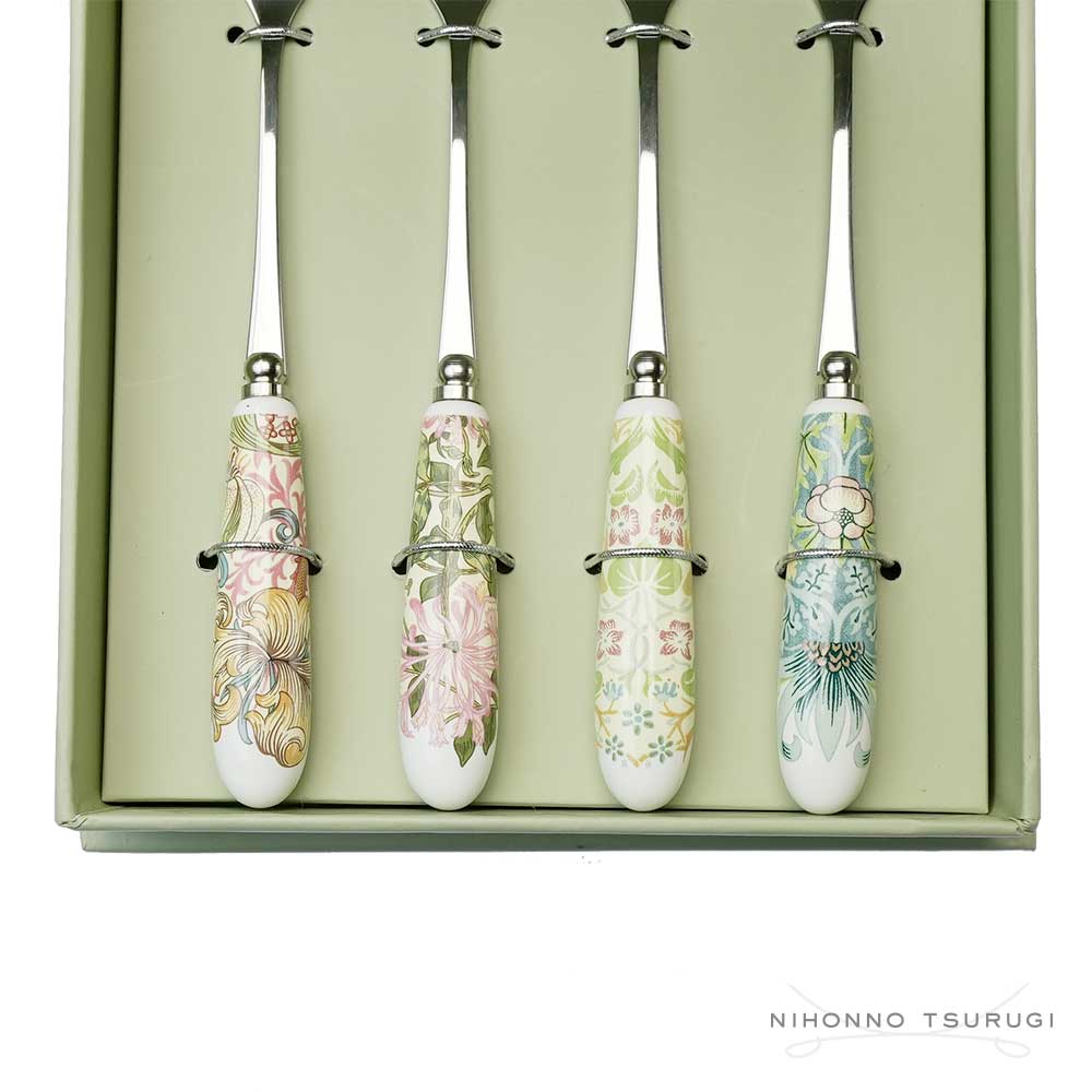 スポード (Spode) ウィリアムモリス ケーキフォーク ４本セット