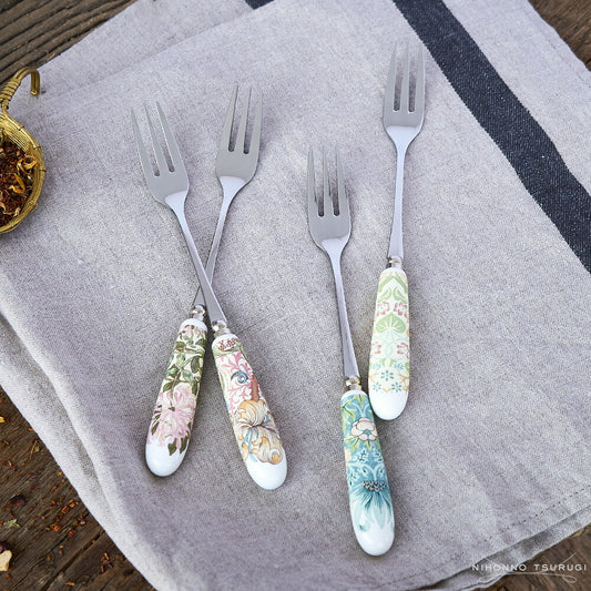 スポード (Spode) ウィリアムモリス ケーキフォーク ４本セット