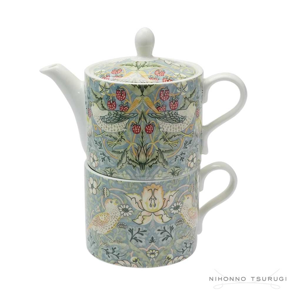 スポード (Spode) ウィリアムモリス ストロベリーシーフ ティーフォーワン 0.28L