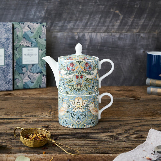 スポード (Spode) ウィリアムモリス ストロベリーシーフ ティーフォーワン 0.28L