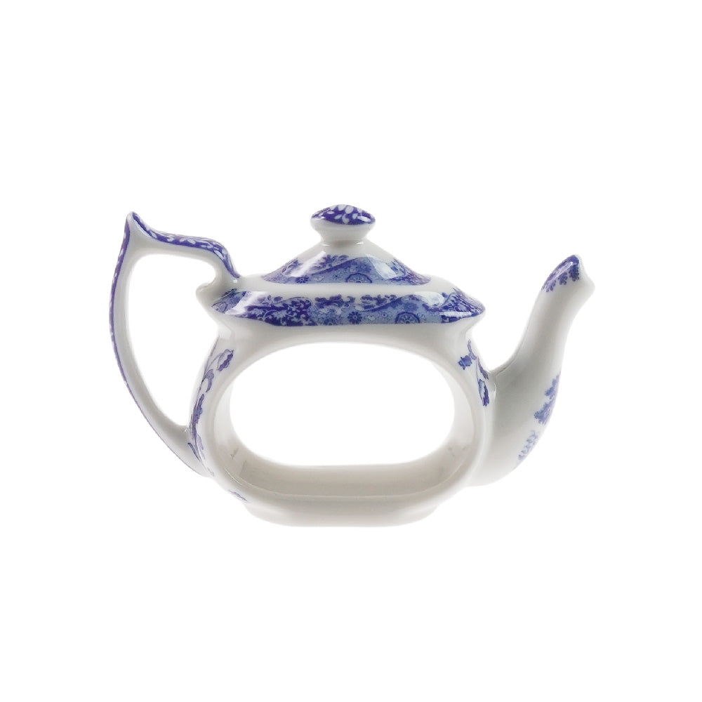 スポード (Spode) ブルーイタリアン ナプキンリング (ティーポット)