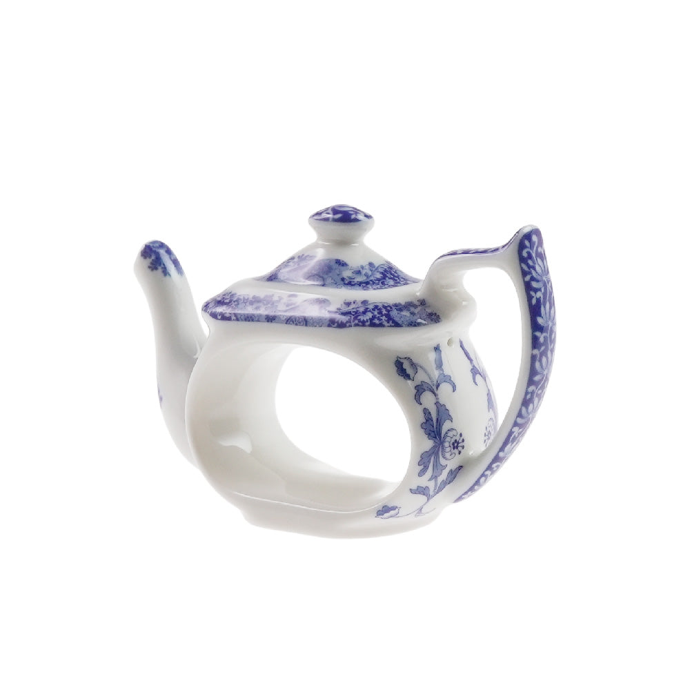 スポード (Spode) ブルーイタリアン ナプキンリング (ティーポット)